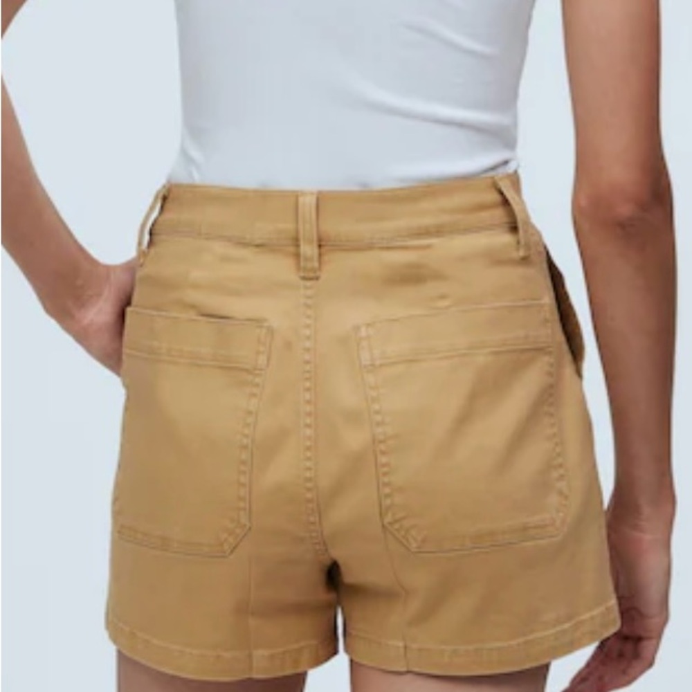 Madewell Perfect Vintage Fatigue shorts Dried Straw Size 25 - Picture 2 of 5